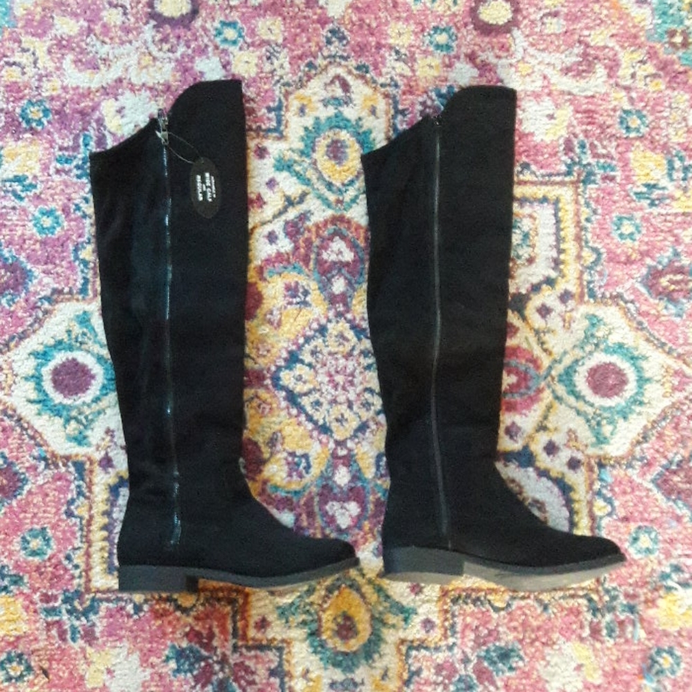 NWT black over the knee boots
